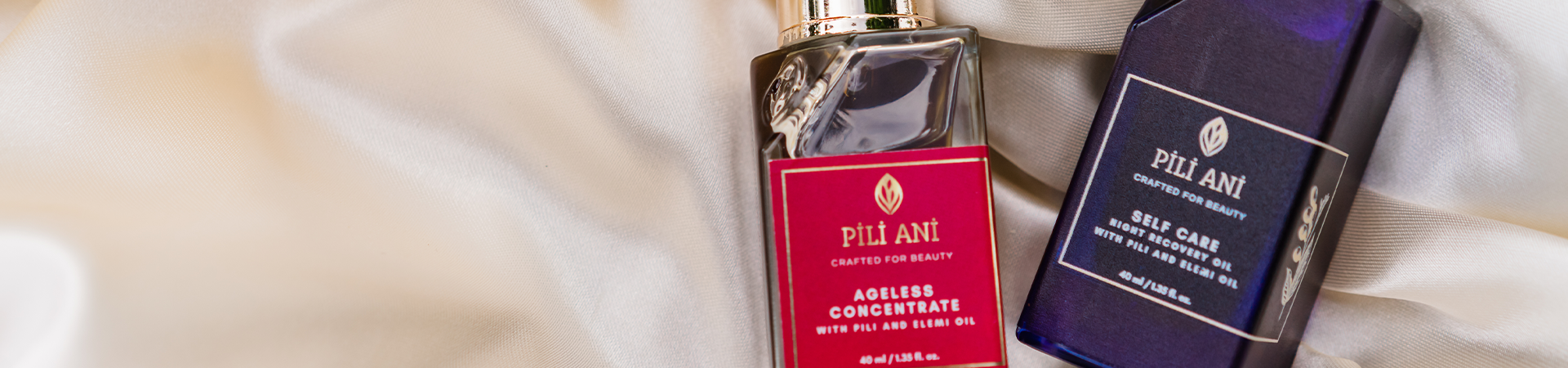 Pili Ani Ageless Concentrate and Self Care Night Recovery Oil